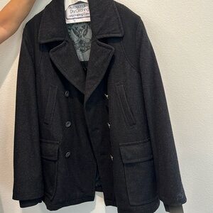 Guess Double breasted Peacoat. Size Large.